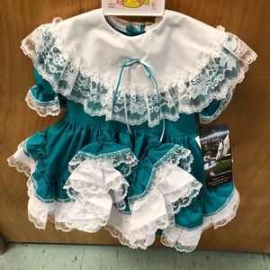 1 Toddler Easter Dress with matching Bonnet